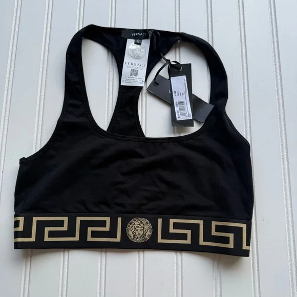 Versace Greca Border Sports Bra - Picture 3 of 7